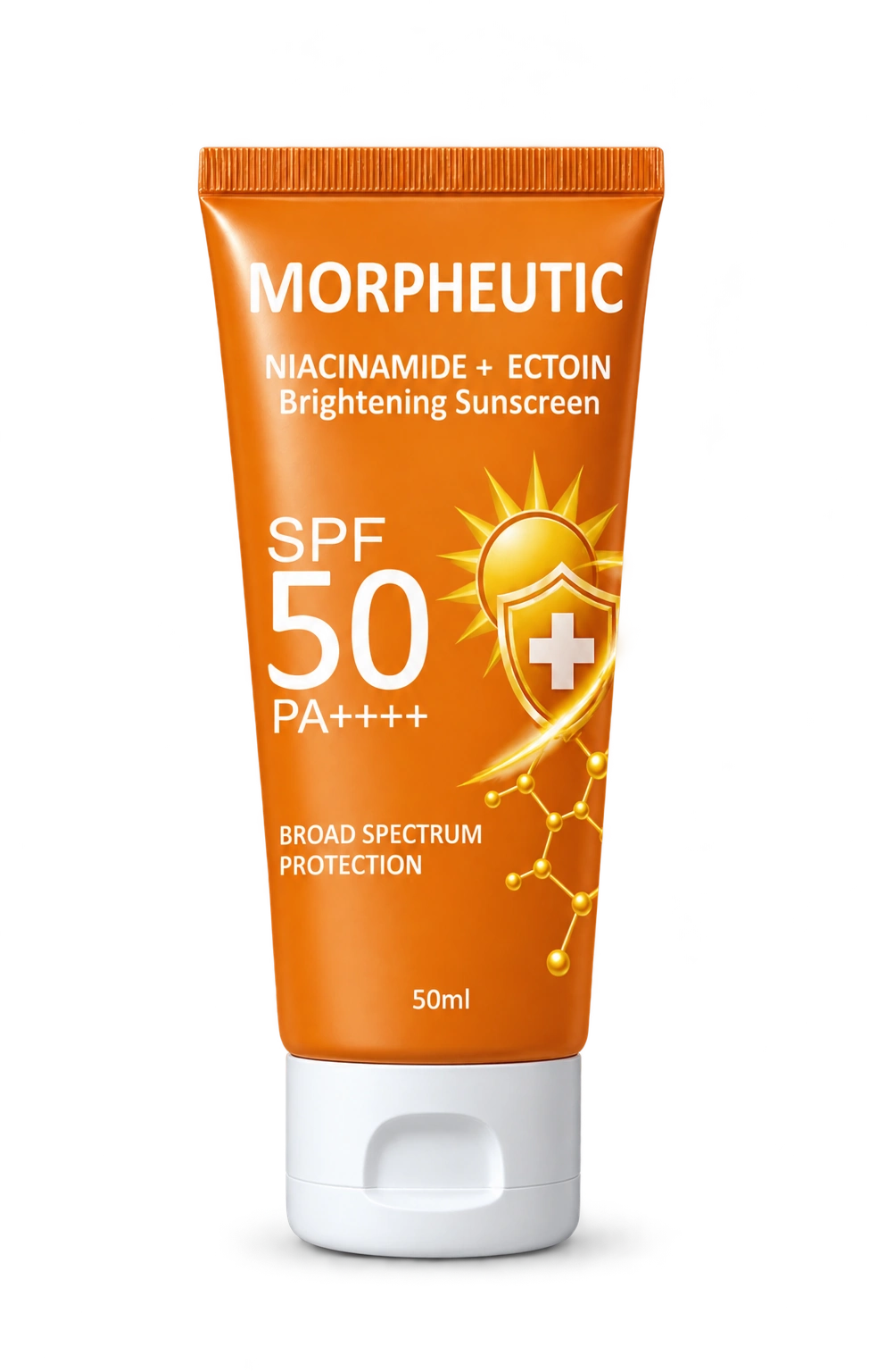 MORPHEUTIC Niacinamide + Ectoin Brightening Sunscreen SPF 50 PA++++, 50 ml