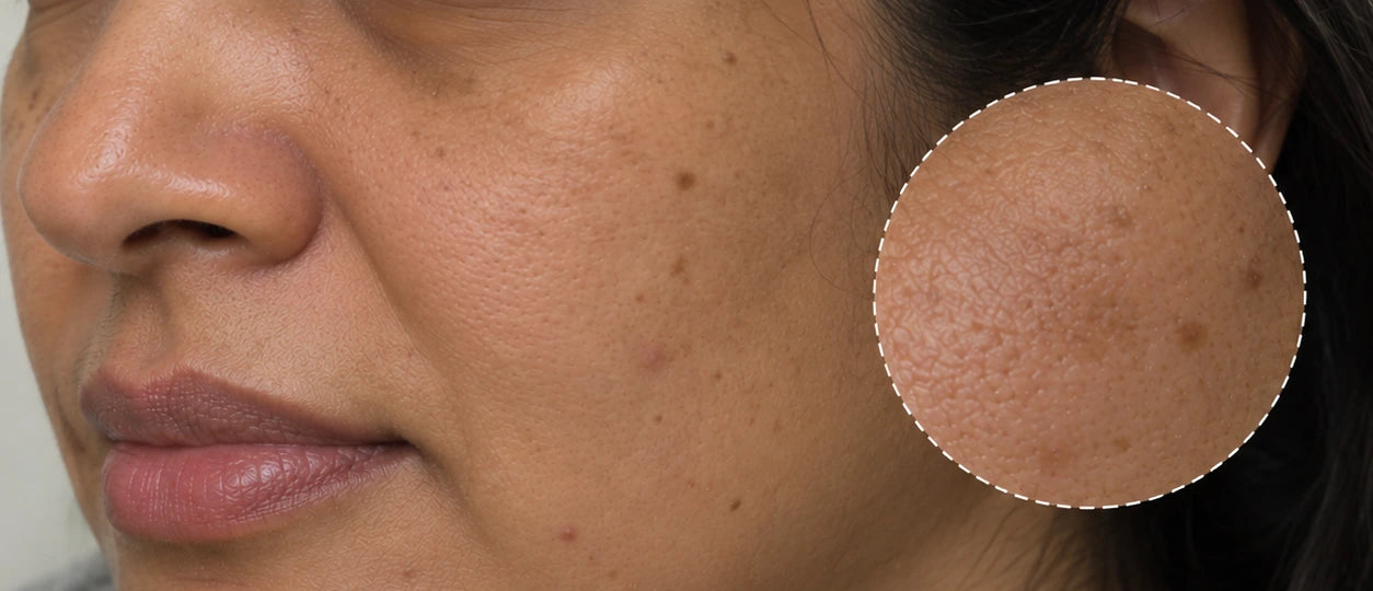MORPHEUTIC PDRN Face Serum — editorial skin close-up (claim-free)